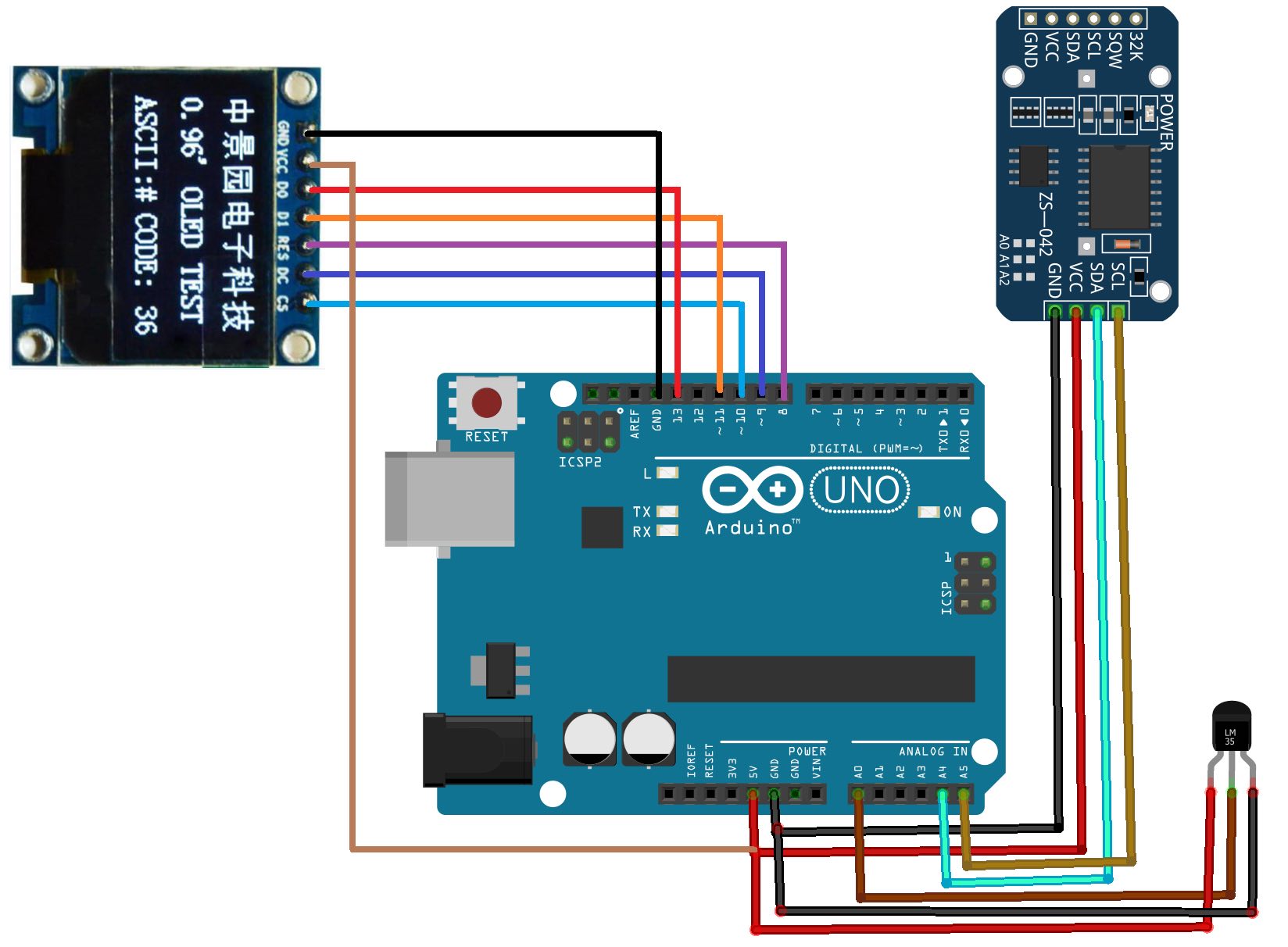 How to Make an Arduino OLED Temperature Display With RealTime Clock