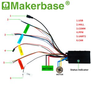 Makerbase VESC 75100 75V 100A Based on Benjamin VESC6 HighPower For