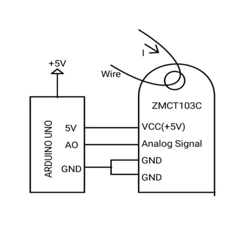 [Type 1] ZMCT103C 5A Range SinglePhase AC Current Transformer Sensor