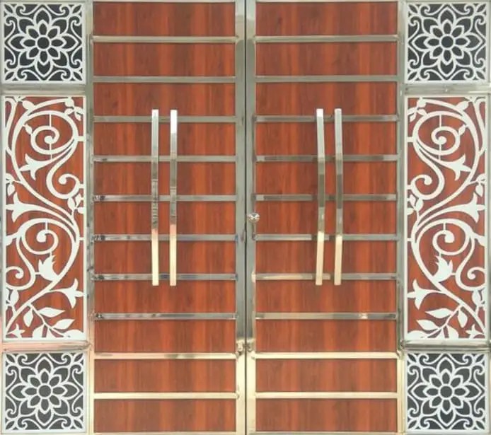 Stainless Steel Double Door Design Makerbhawan