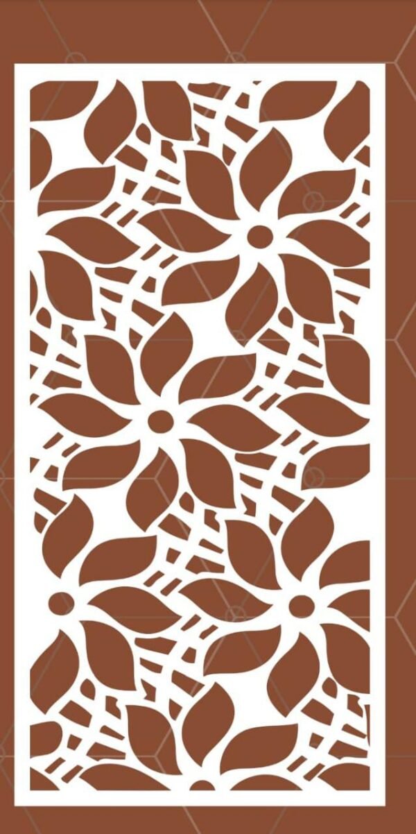 Laser Cut Flower Panel Design Makerbhawan