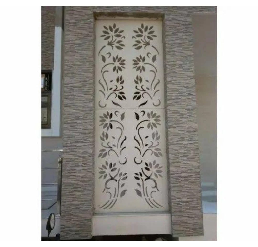 Flower Leaf White Jali Design Makerbhawan
