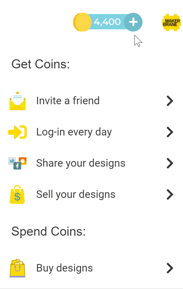 Use Coins MakerBrane