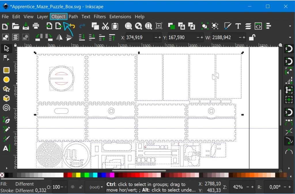 Resize a Laser Cutting Template for Different Material Thickness