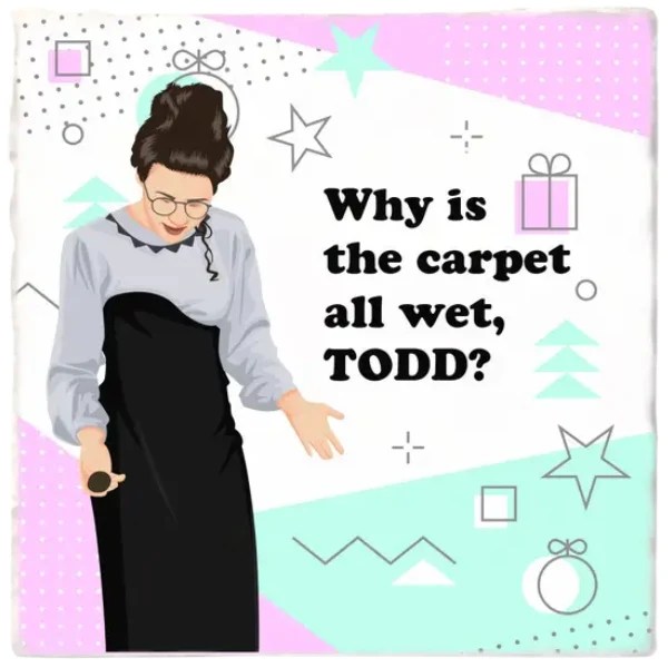 Lampoons Christmas Todd & Margo Coasters Set by VersaTile Designs at