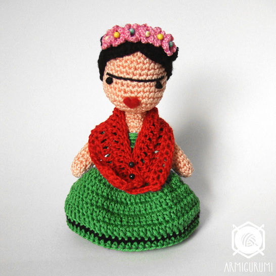 Frida Kahlo Doll Amigurumi crochet pattern