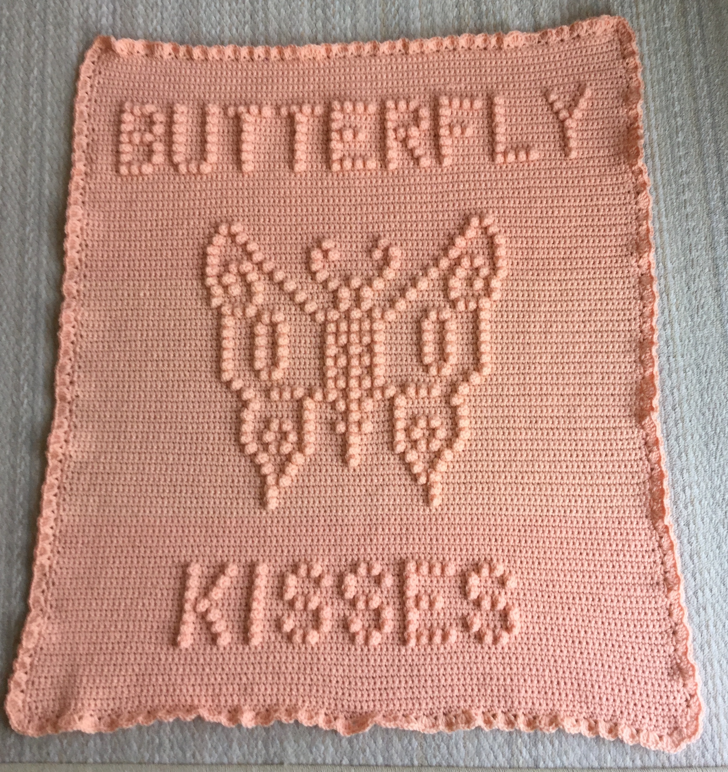 Butterfly Kisses Baby Blanket