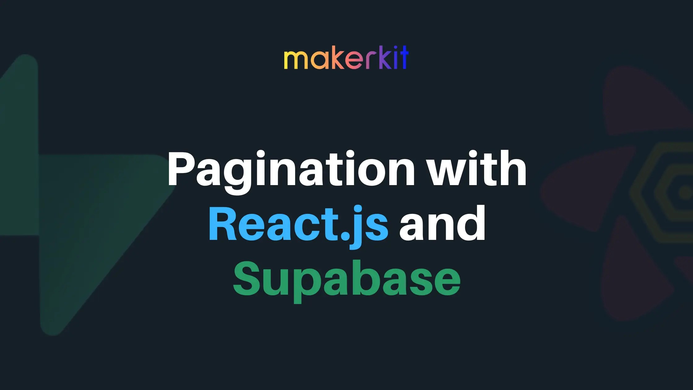 Pagination with React.js and Supabase