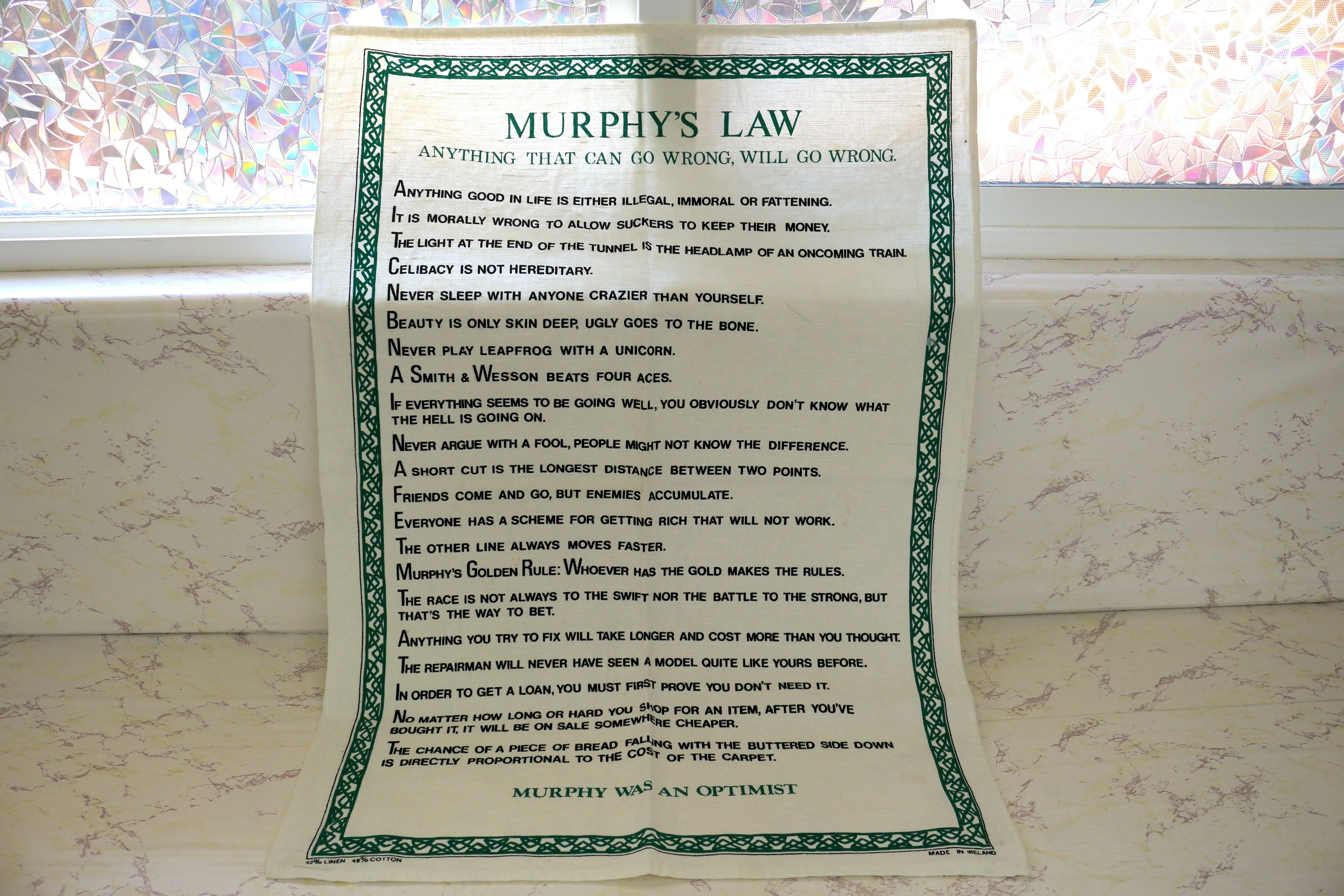 Murphy's Law Wall Hanging Makeropolis