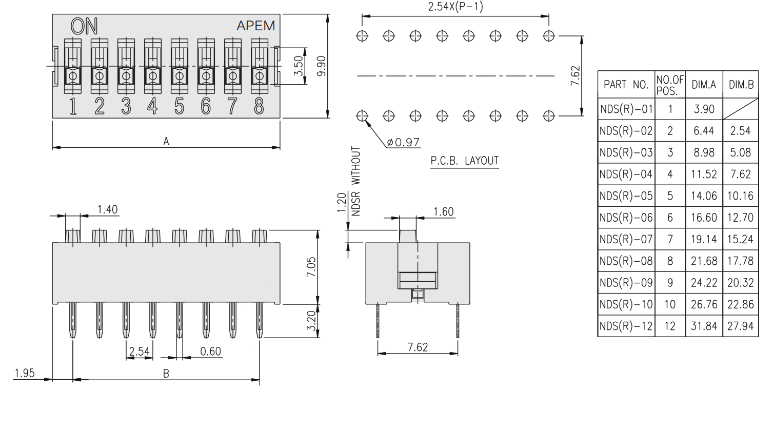 Dip Switch 4 Way | Makers Electronics