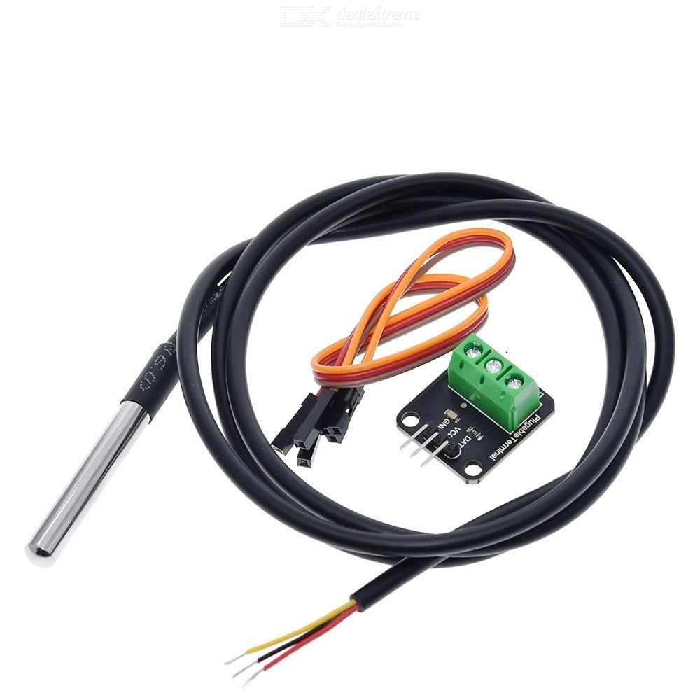 DS18B20 Stainless Steel Waterproof Temperature Sensor Probe 1m/2m/3m