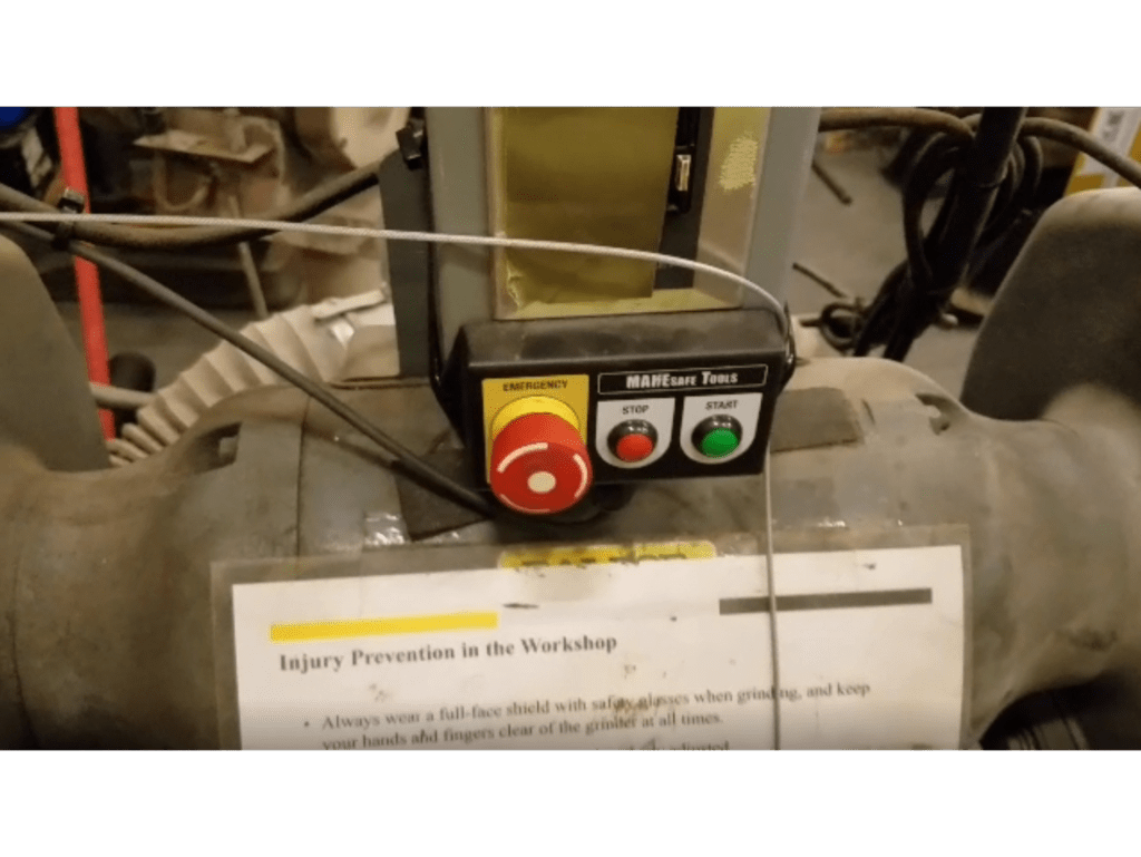 Vintage Pedestal Grinder MAKESafe Tools