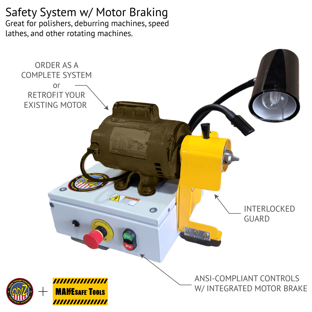 Safety System for Deburring & Polishing Machines MAKESafe Tools