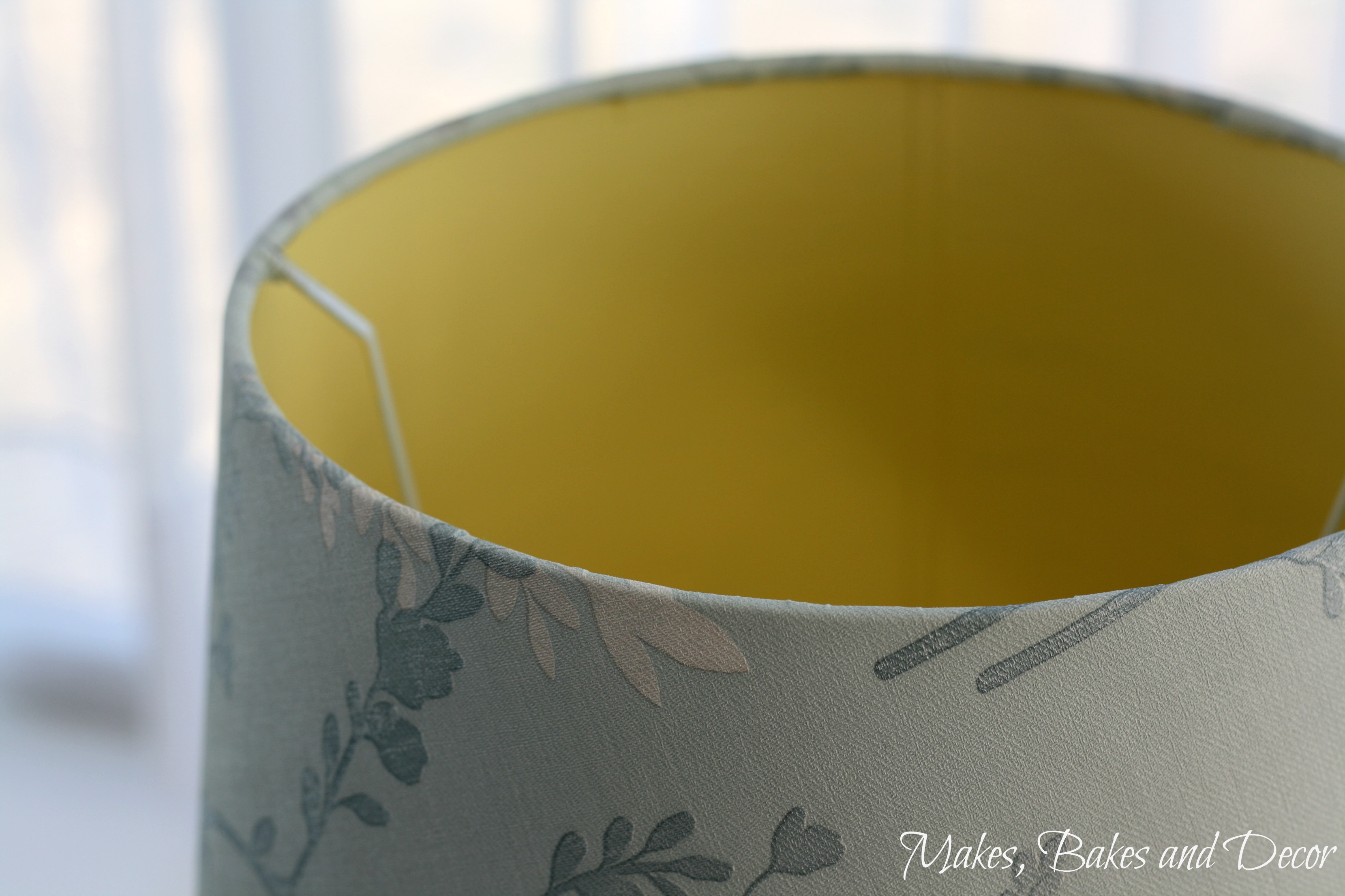How to cover a lampshade with wallpaper Makes, Bakes and Decor