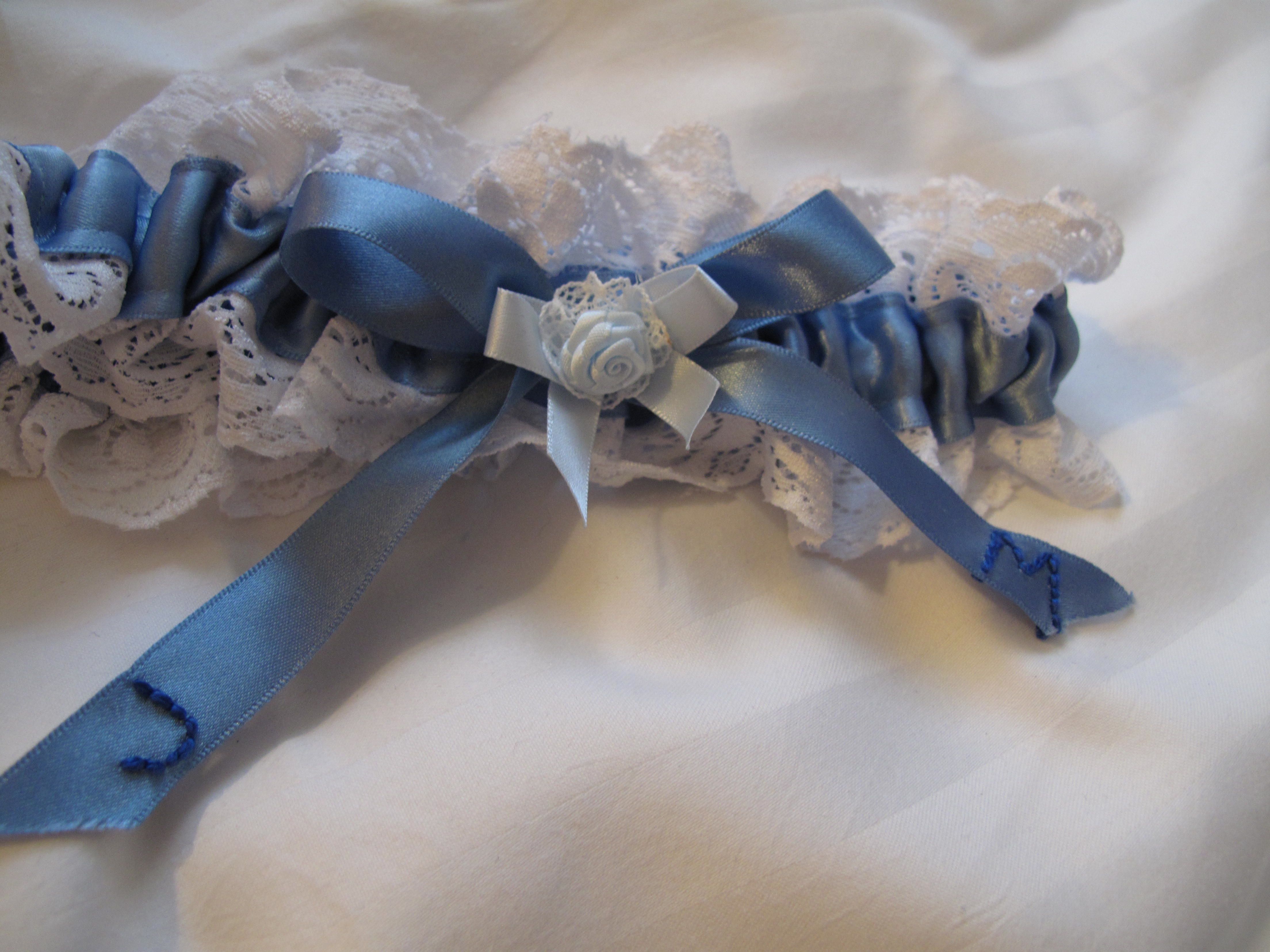 Homemade wedding garter, with tutorial Make, sew, do
