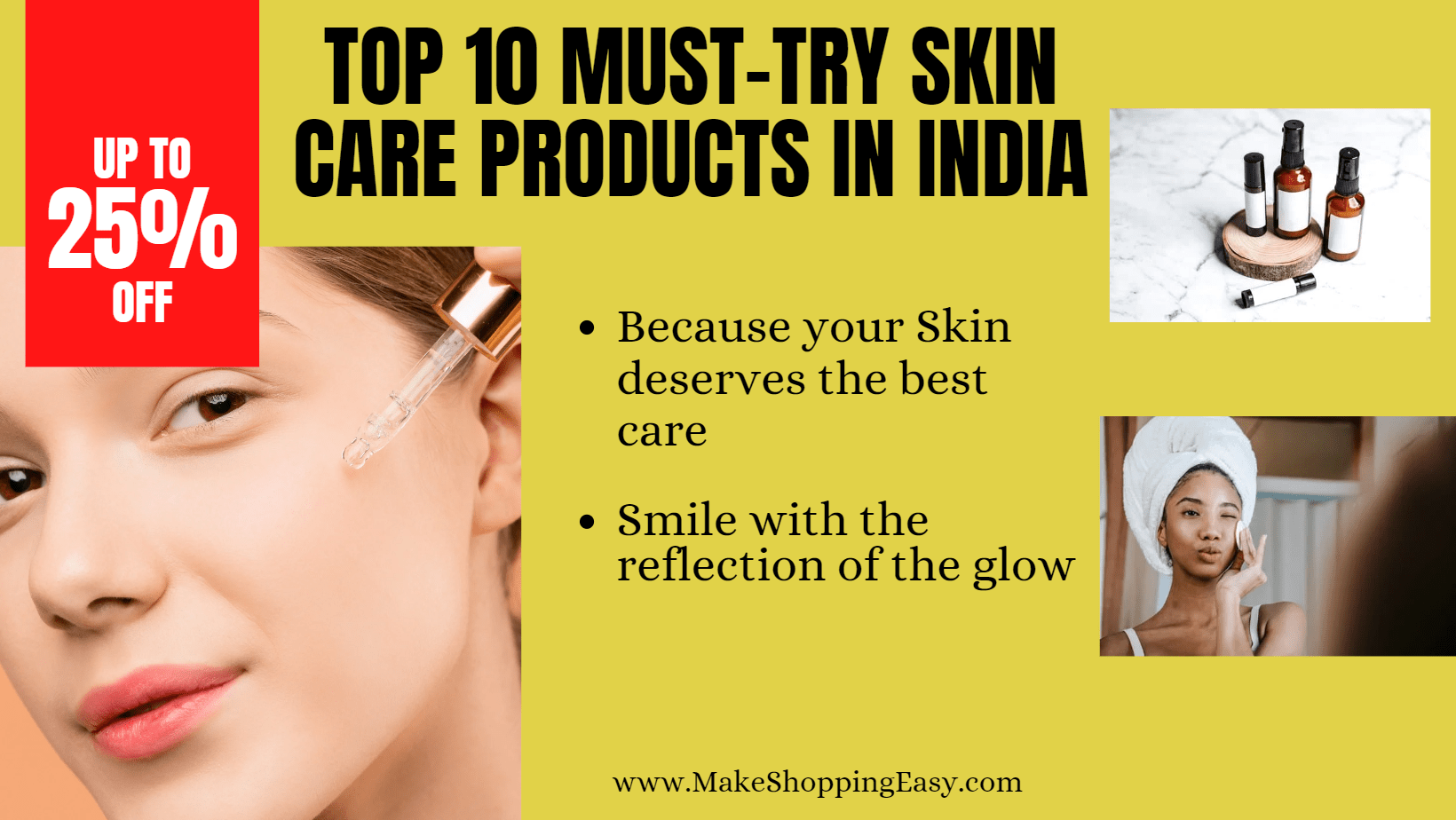 "Top 10 MustTry Skin Care Products in India for a Radiant Glow" Make Shopping Easy