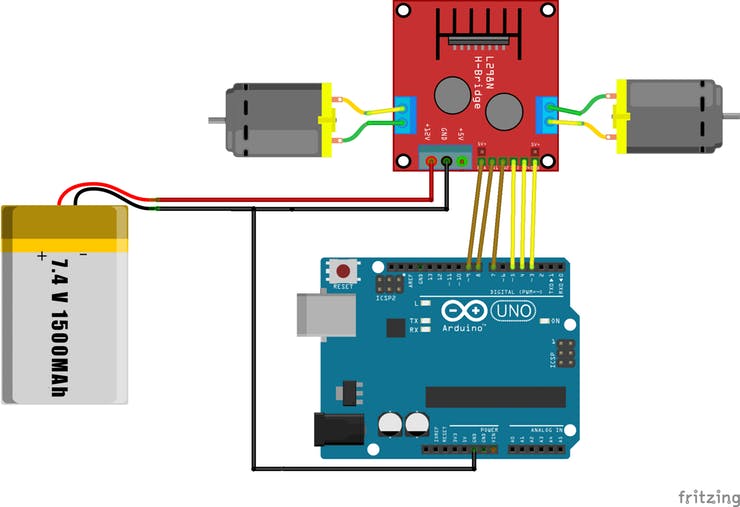 Bluetooth-Controlled 2WD Robot - Make Some Stuff