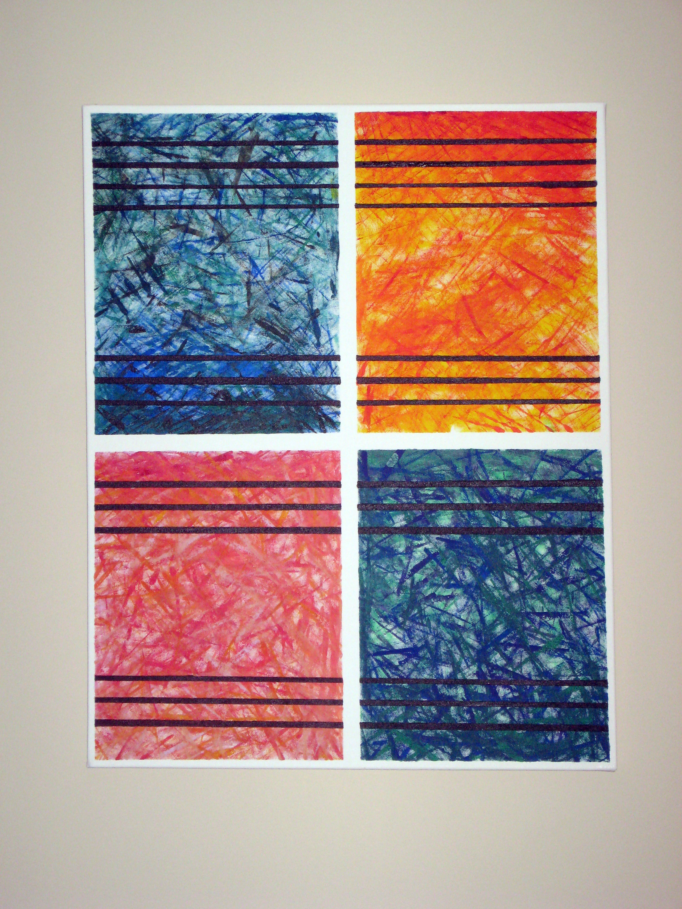 DIY Abstract Wall Art Make Something Mondays