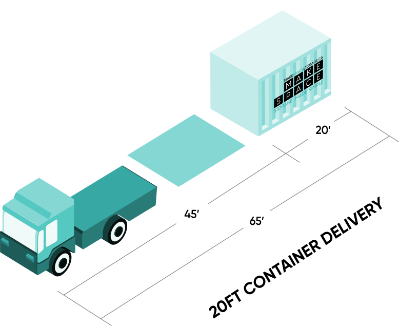 Portable Container Delivery Make Space Storage