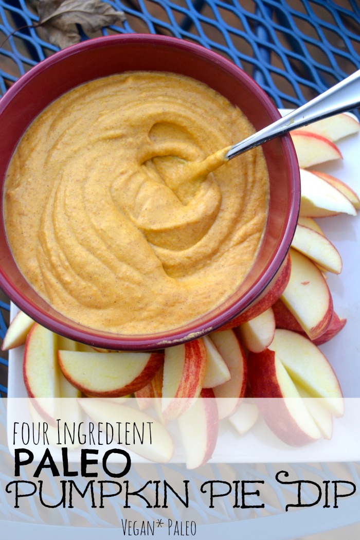 Paleo and Vegan Pumpkin Pie Dip