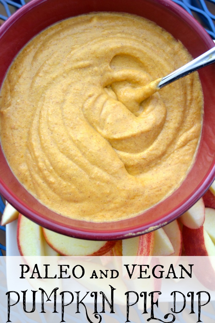 Paleo and Vegan Pumpkin Pie Dip
