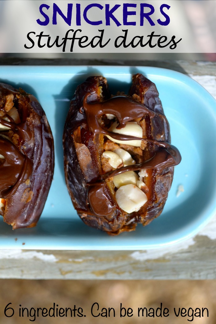 Snickers Stuffed Dates