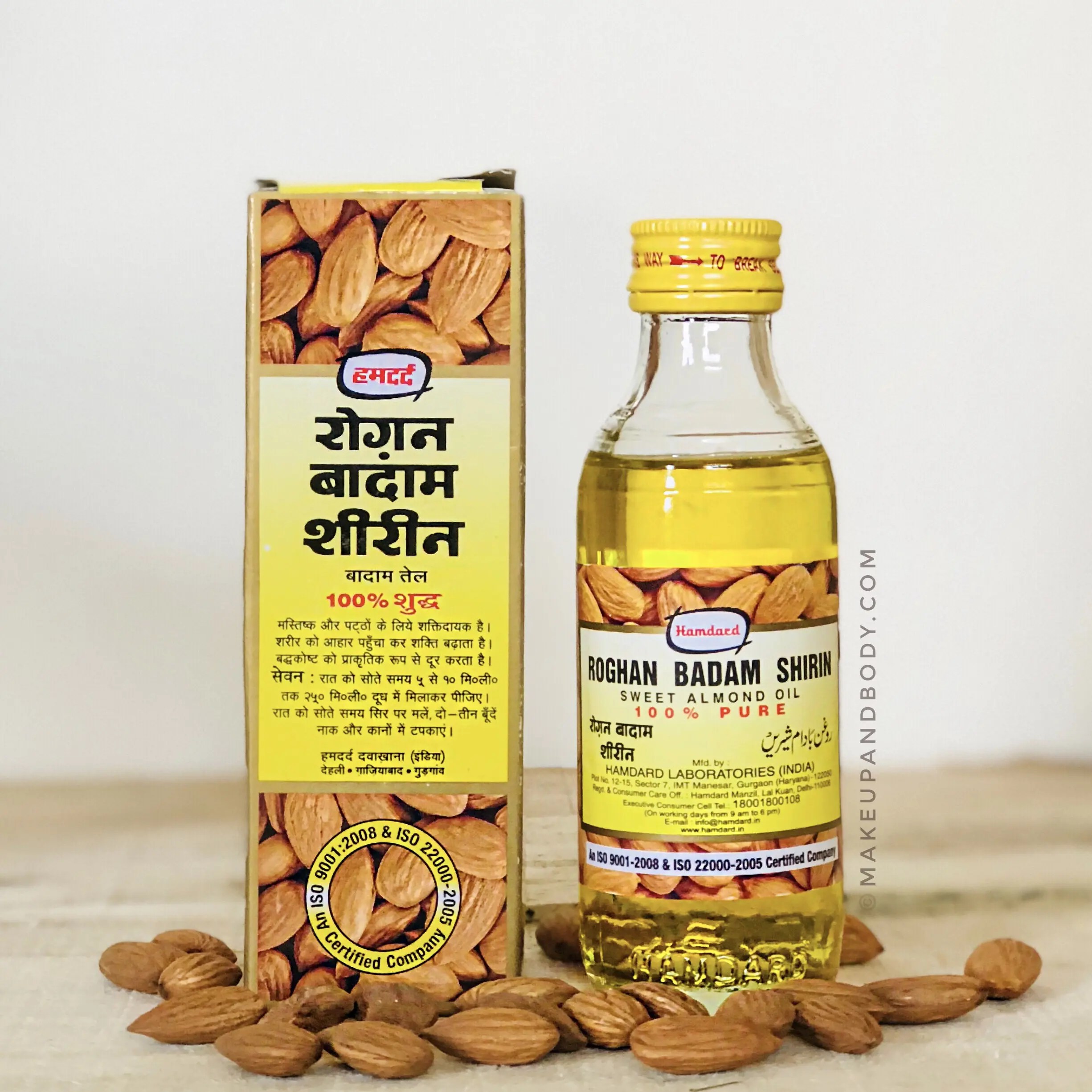 Hamdard Roghan Badam Shirin Sweet Almond Oil Review, Benefits and Uses Makeup and Body