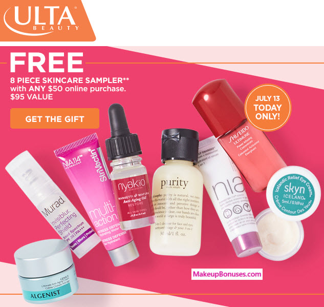Ulta Bonus Gifts with Sitewide Purchase Makeup Bonuses