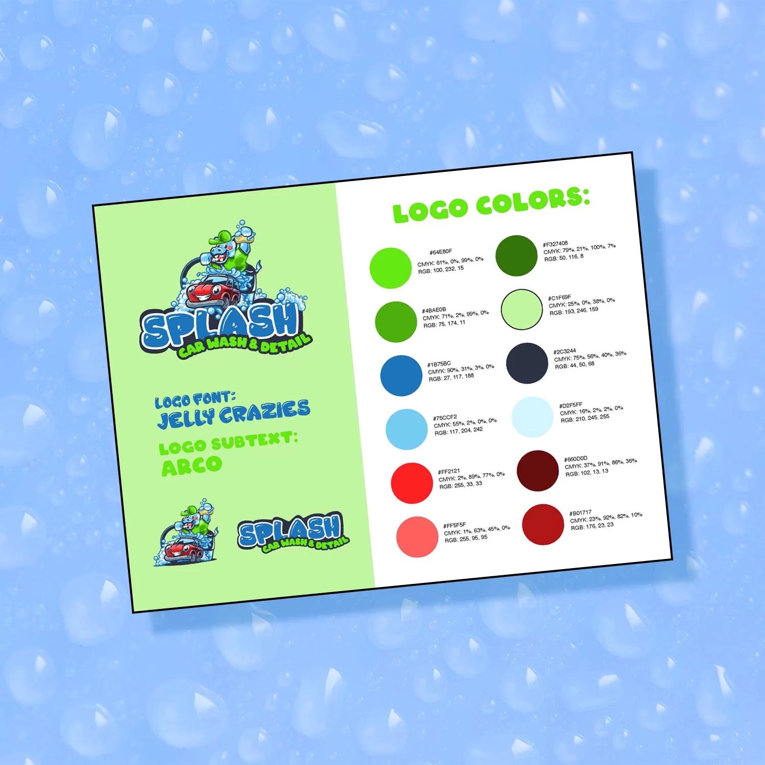 Portfolio Splash Car Wash Branding Manteca