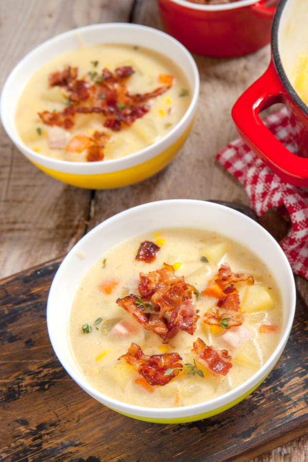 Ham and Corn Chowder Recipe A Delicious Leftover Ham Recipe