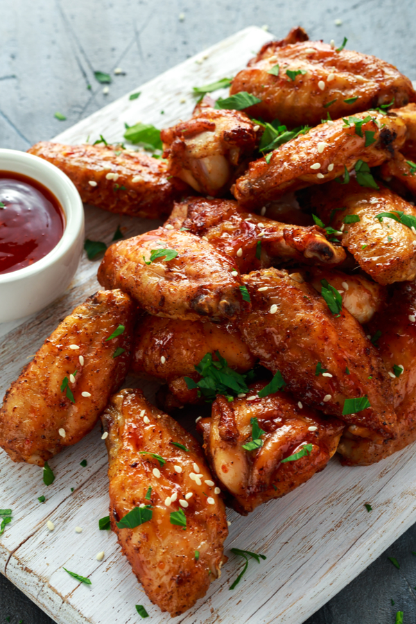 Air Fryer Chicken Wings Made From Thawed Or Frozen Wings