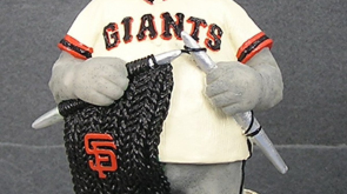 Sf Giants Stitch N Pitch Lou Seal Knitting Bobblehead Make