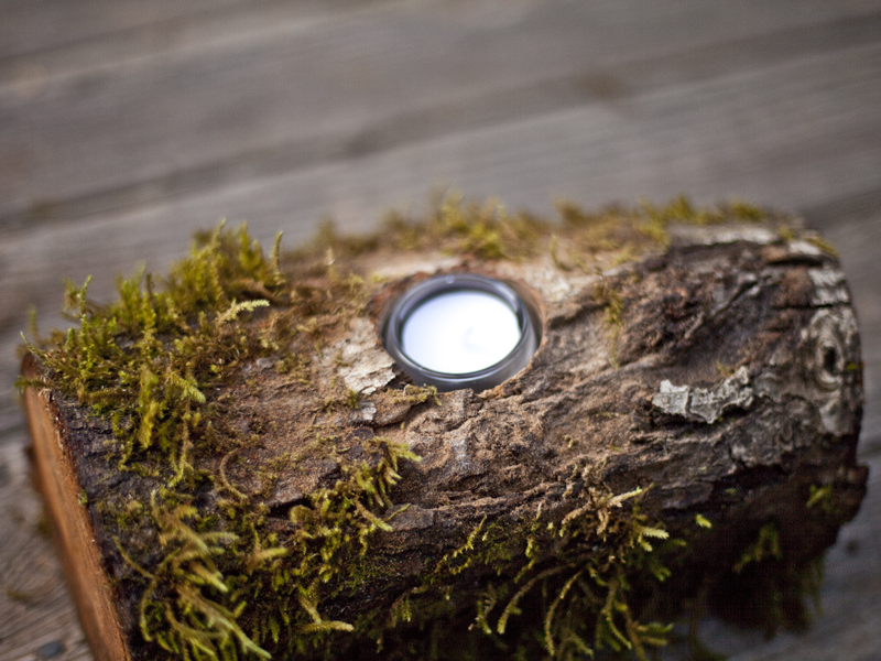 Rustic Woodland Candleholders Make