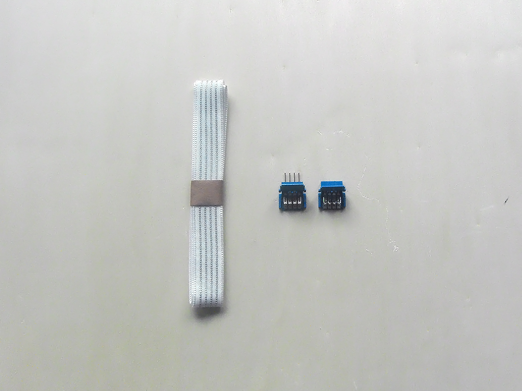 ConductiveThread Ribbon Cable and FFC Connectors Make