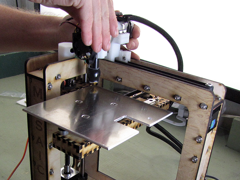 The MakerGear Mosaic 3D Printer Part VI The Build Platform Make