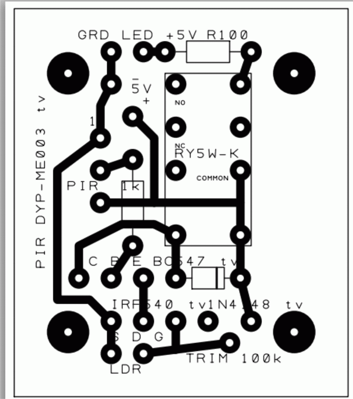 Circuit Diagram Of Pir Motion Sensor
