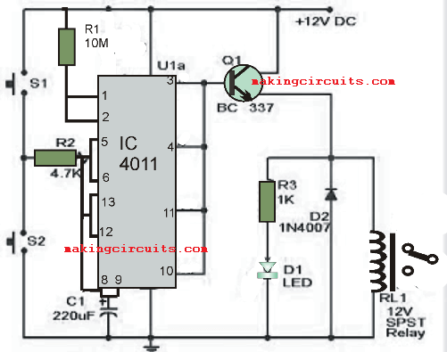 24 Hour Timer Circuit Diagram