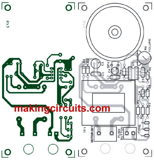 Programmable electronic Door Bell Circuit