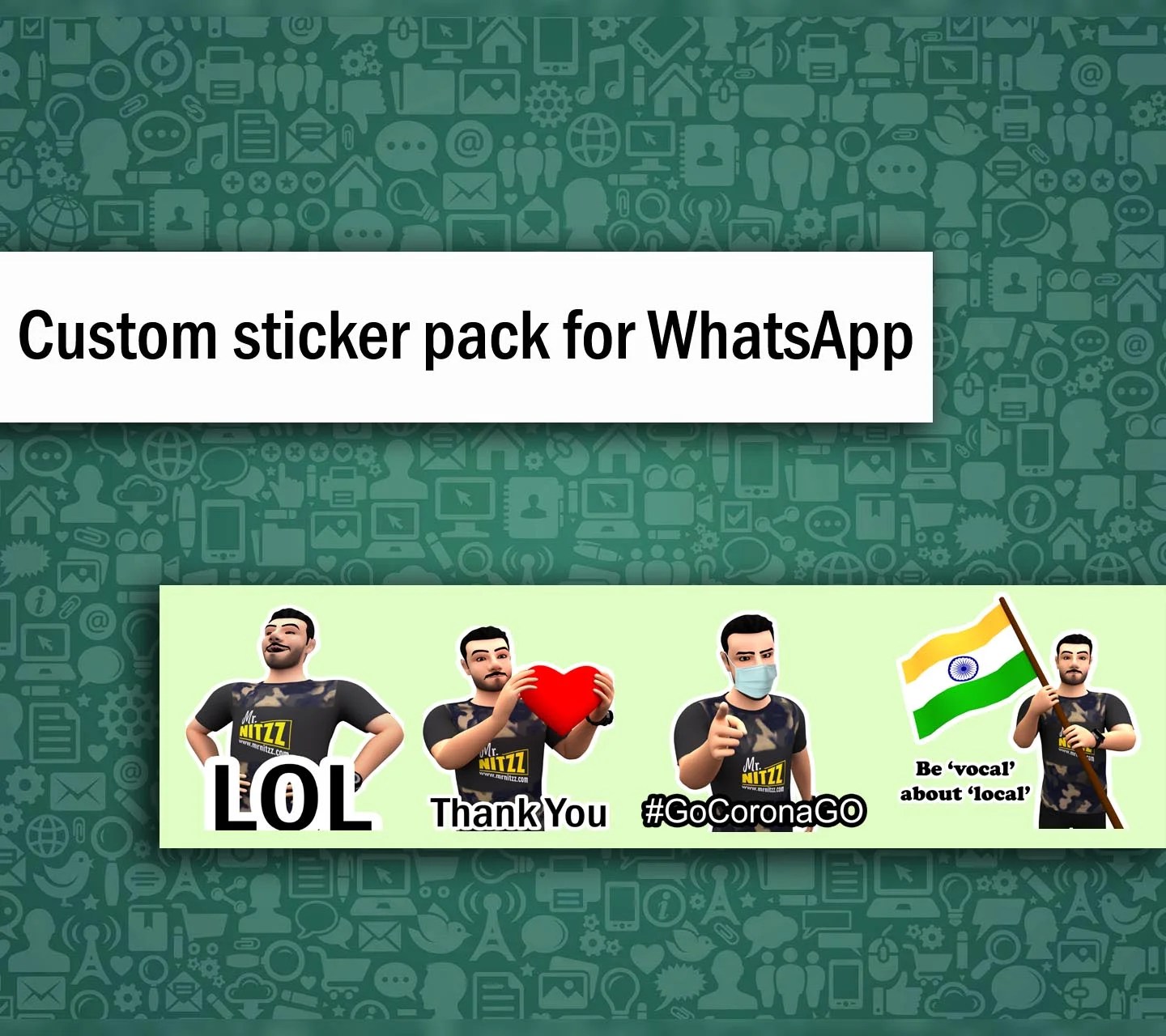 Create your own custom sticker pack for WhatsApp Making Different