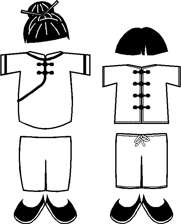 Chinese Paper Dolls Printable