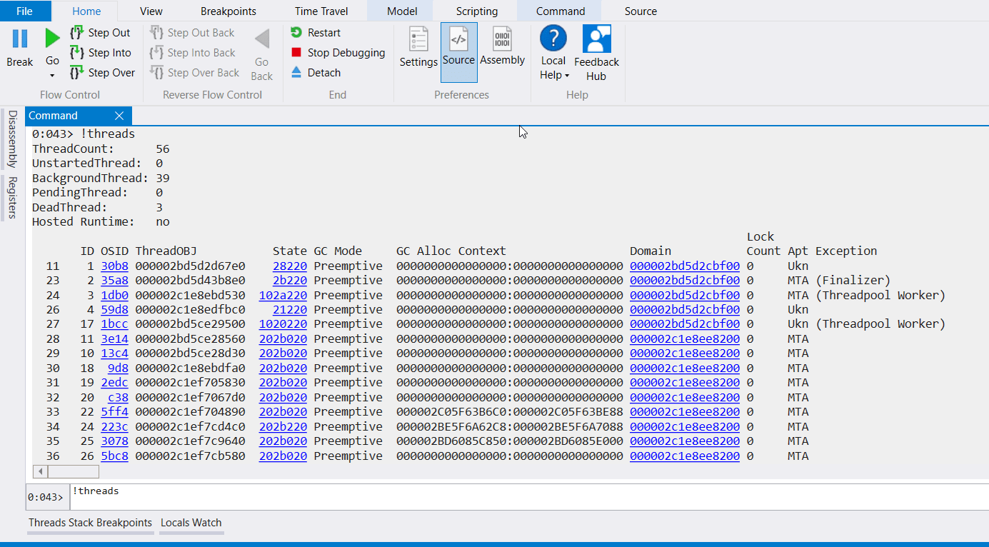 WinDBG basic commands, part 1 Making it run faster
