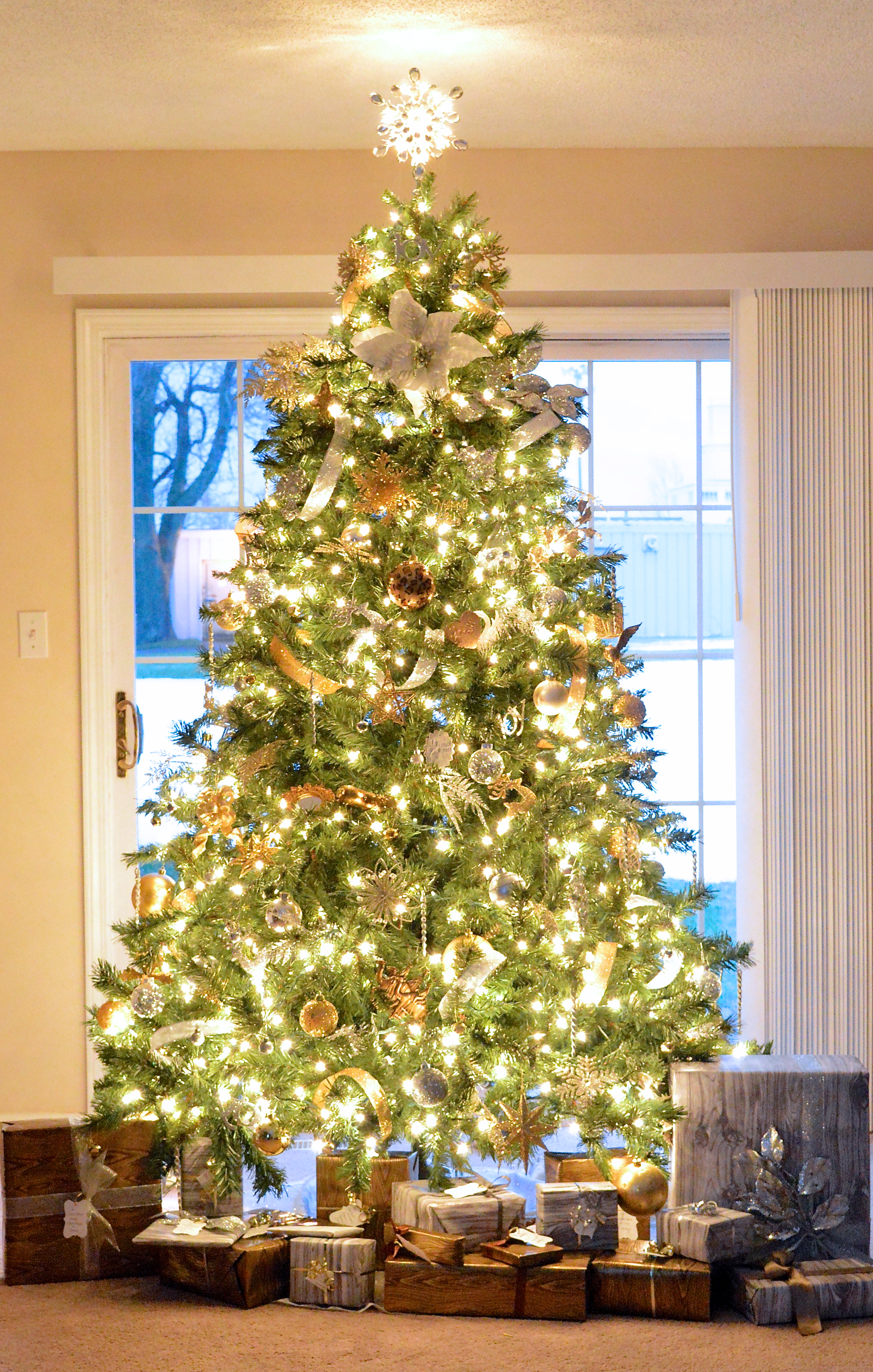 Silver + Gold Christmas Tree