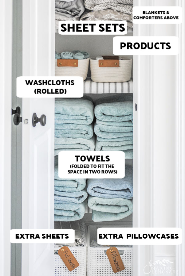 How to Organize Your Linen Closet Beautifully Making Lemonade