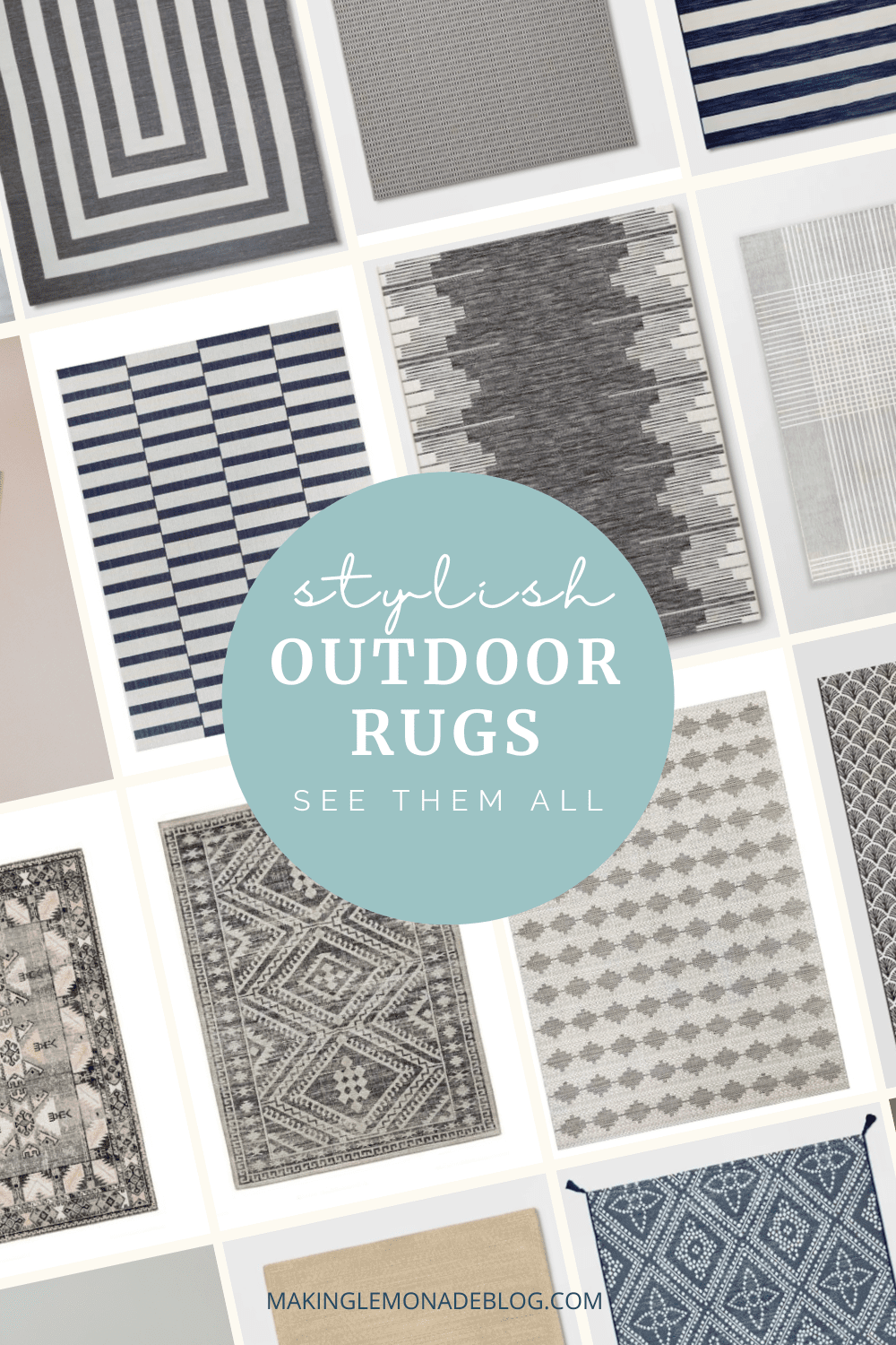25 Outdoor Rugs that Are Perfect Indoors too! Making Lemonade