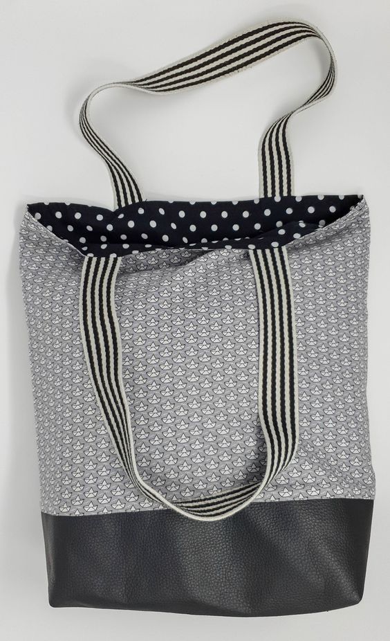 Der Einkaufsbeutel zum Wenden Wendy Tasche nähen Nähen für Anfänger