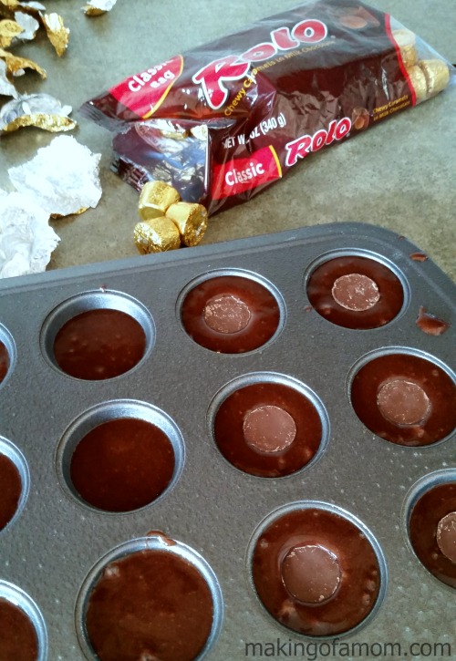 Rolo Brownie Bites