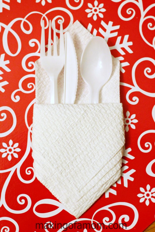 Fancy, Kid Friendly Holiday Place Setting Making of a Mom