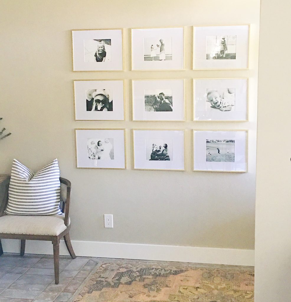 Hanging a grid gallery wall (the easy way)