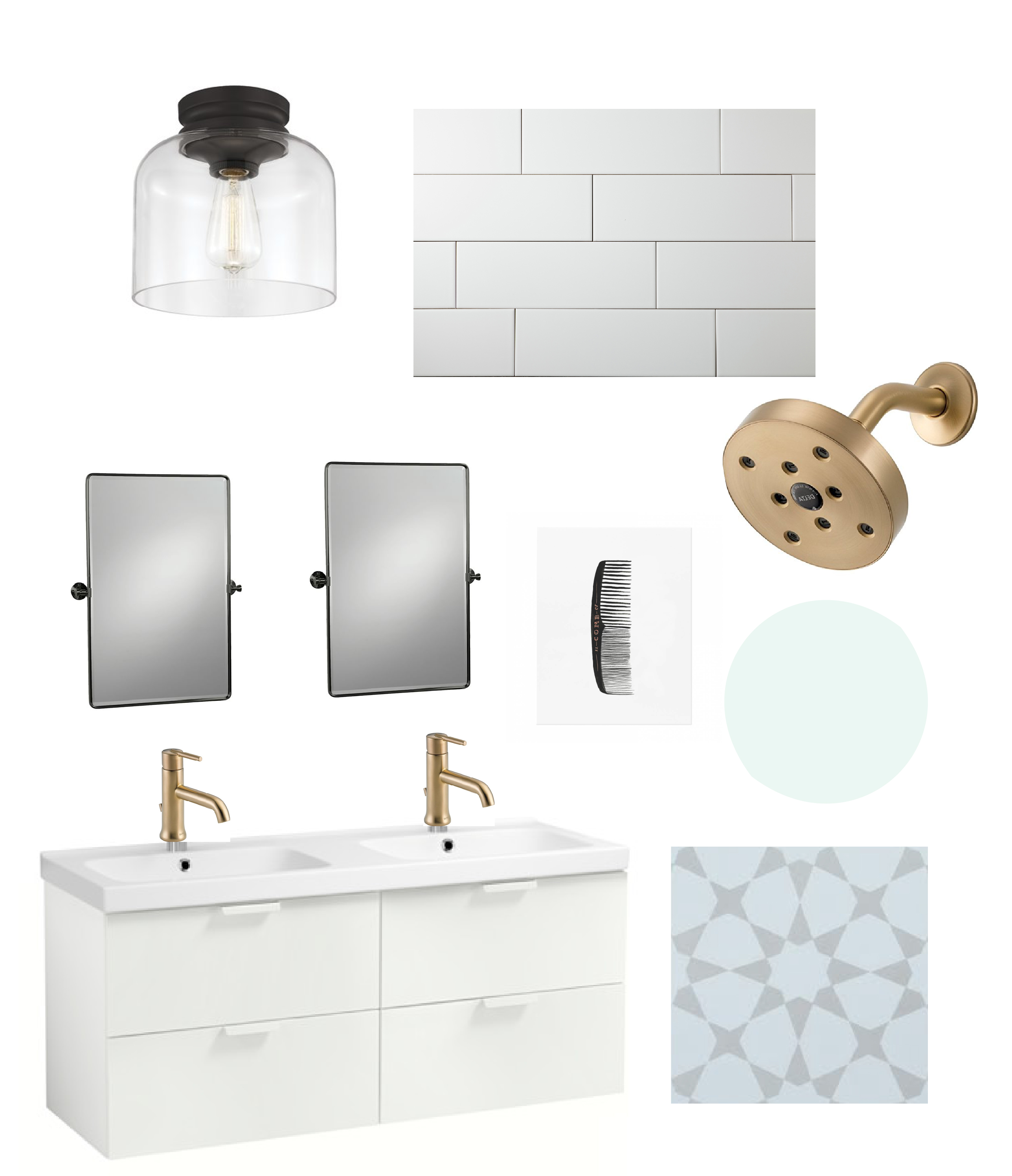 Basement Bathroom Plans & Mood Board Making Pretty Spaces Blog