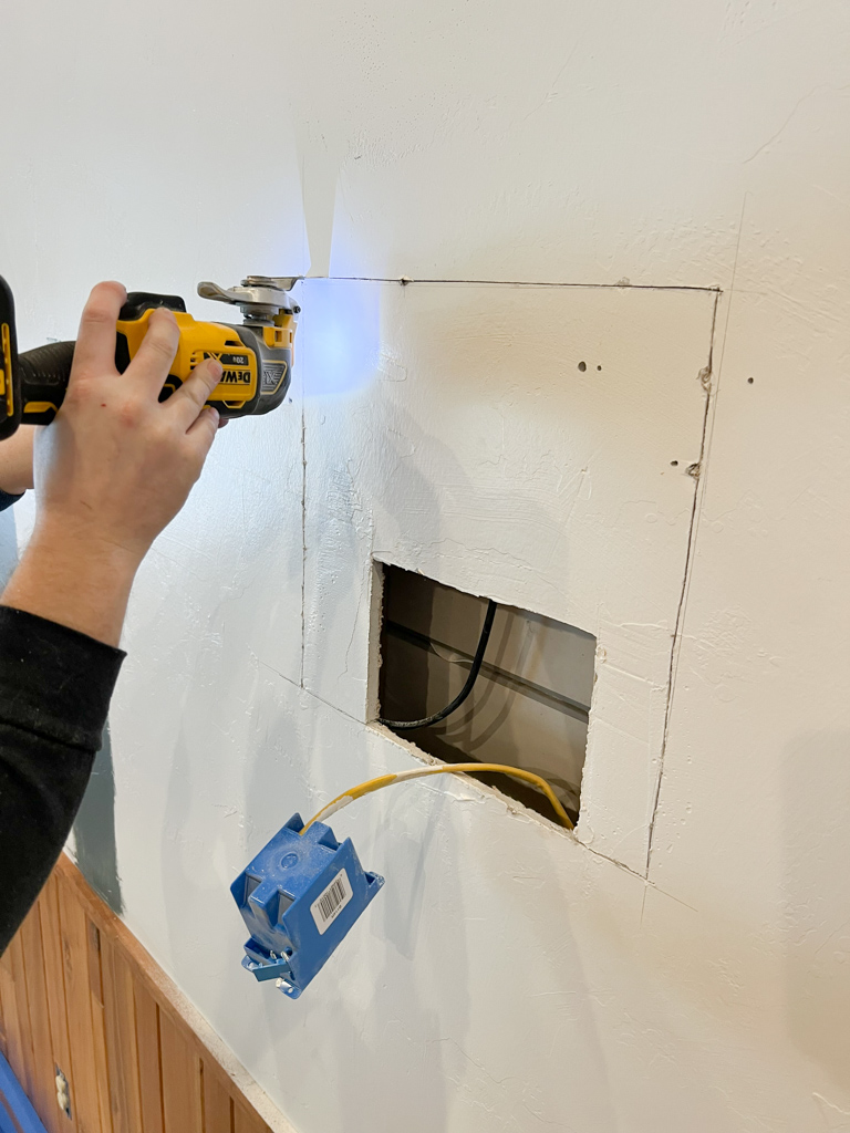 How To Hide The One Connect Box For Your Frame TV Making Pretty Spaces Blog